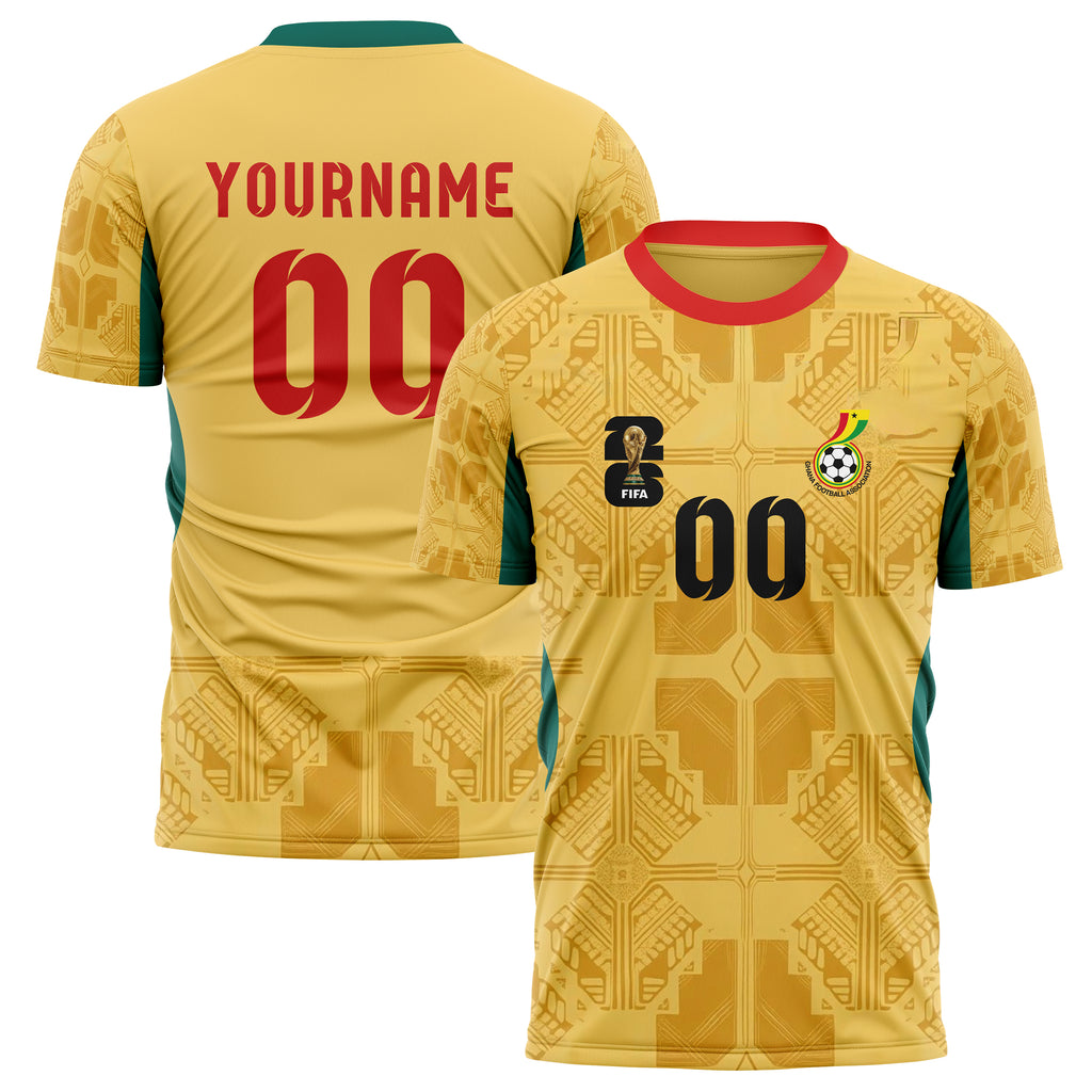 Ghana FIFA 2026 World Cup Away Soccer Jersey Style – With Custom Name and Number