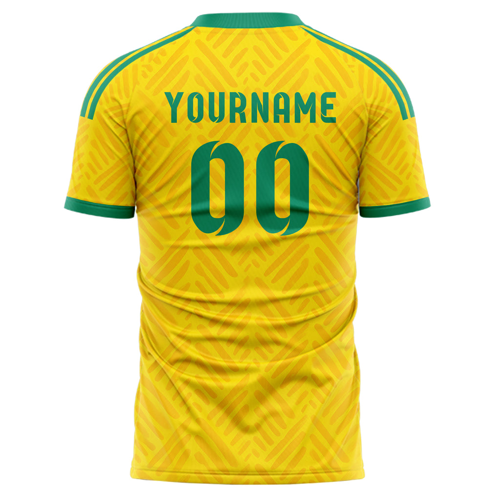 South Africa FIFA 2026 World Cup Home Soccer Jersey Style – With Custom Name and Number