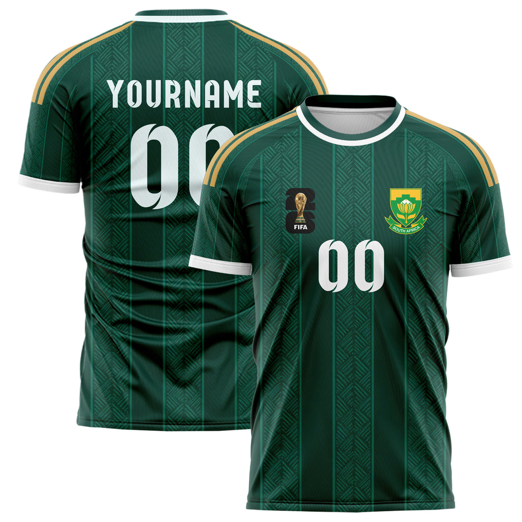 South Africa FIFA 2026 World Cup Away Soccer Jersey Style – With Custom Name and Number