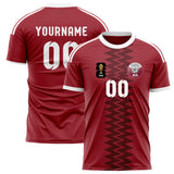 Qatar FIFA 2026 World Cup Home Soccer Jersey Style – With Custom Name and Number