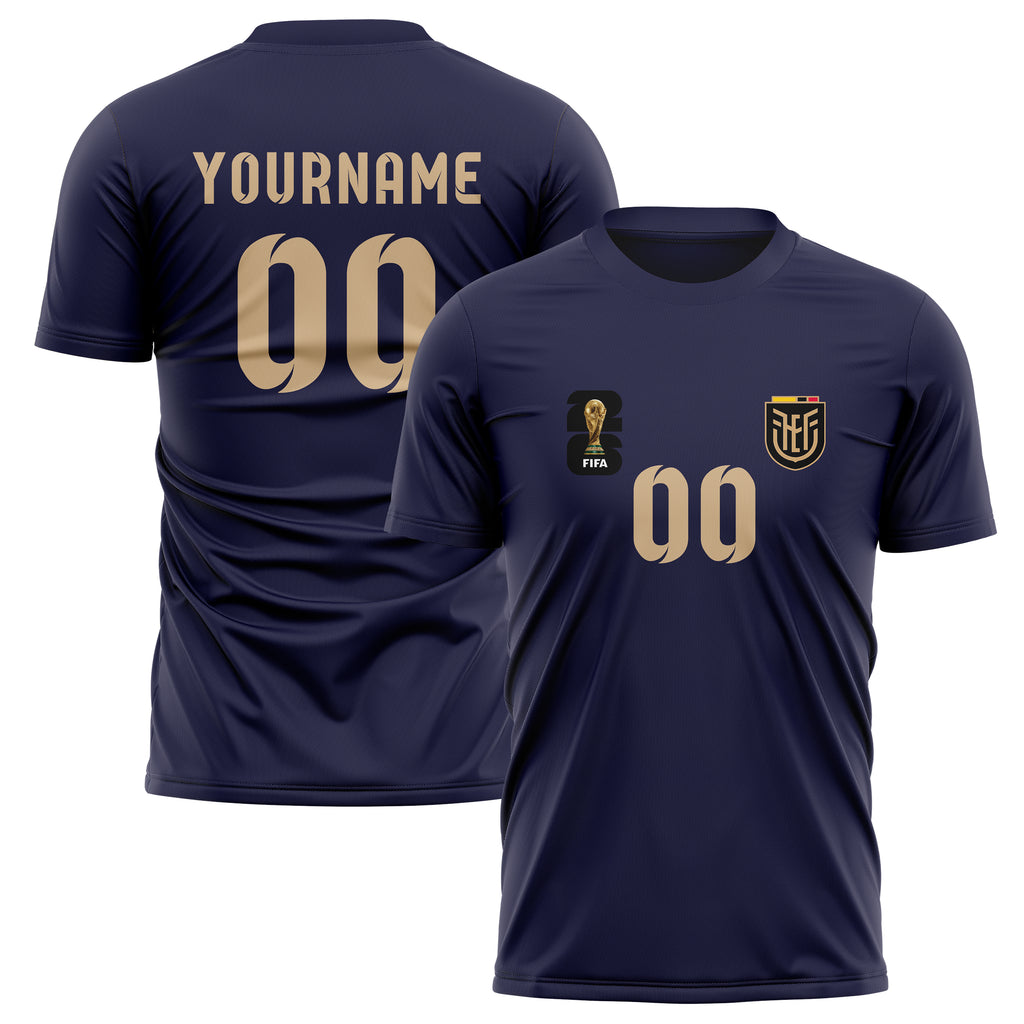 Ecuador FIFA 2026 World Cup Away Soccer Jersey Style – With Custom Name and Number