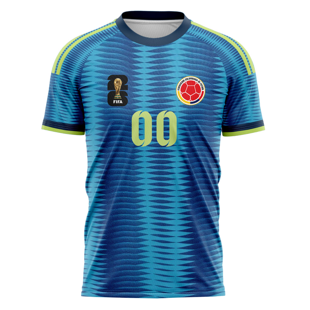 Colombia FIFA 2026 World Cup Away Soccer Jersey Style – With Custom Name and Number