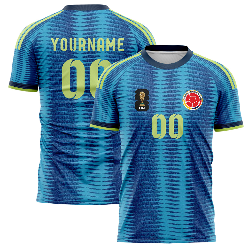 Colombia FIFA 2026 World Cup Away Soccer Jersey Style – With Custom Name and Number
