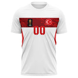Turkey FIFA 2026 World Cup Home Soccer Jersey Style – With Custom Name and Number