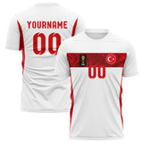 Turkey FIFA 2026 World Cup Away Soccer Jersey Style – With Custom Name and Number