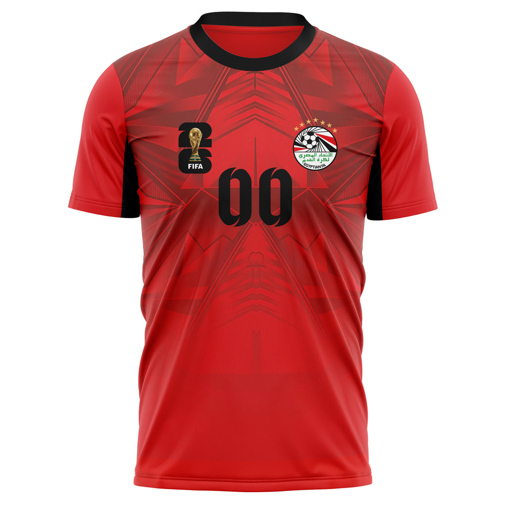 Egypt FIFA 2026 World Cup Home Soccer Jersey Style – With Custom Name and Number