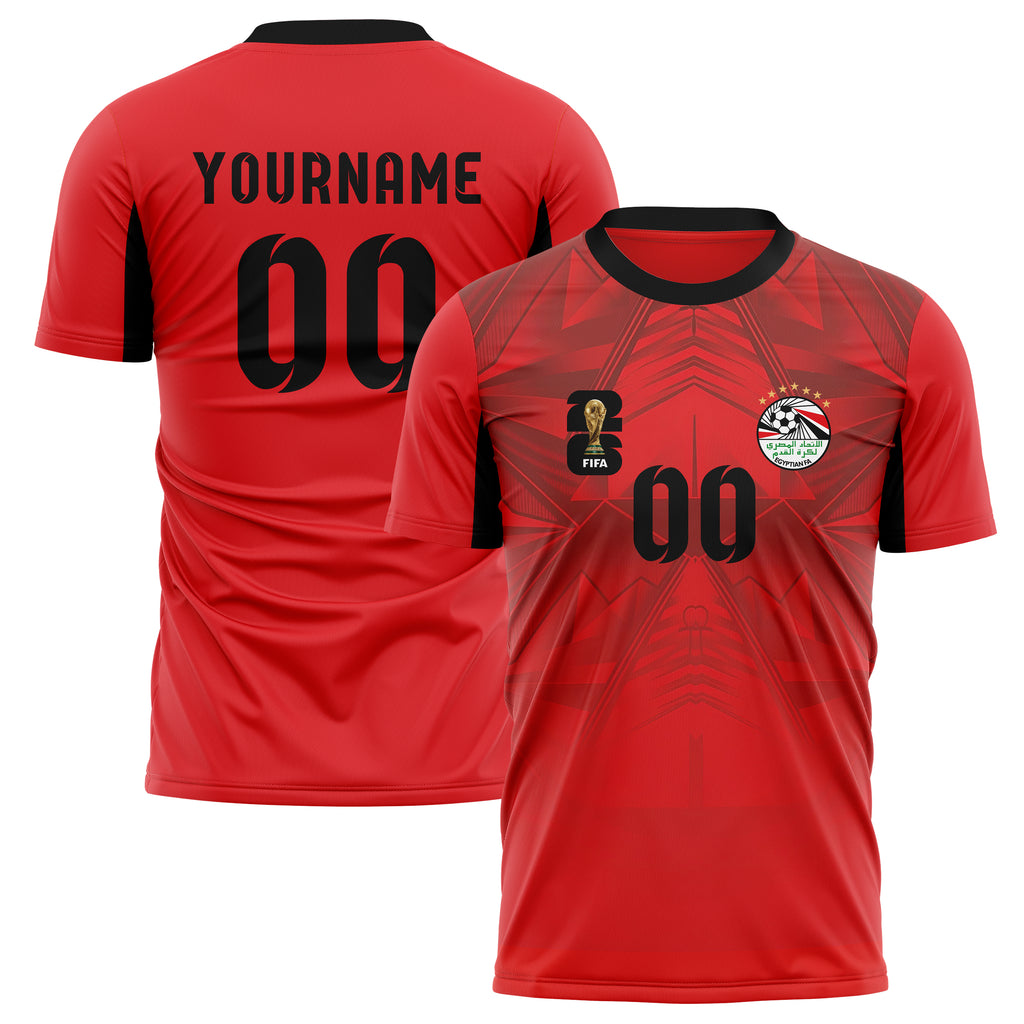 Egypt FIFA 2026 World Cup Home Soccer Jersey Style – With Custom Name and Number