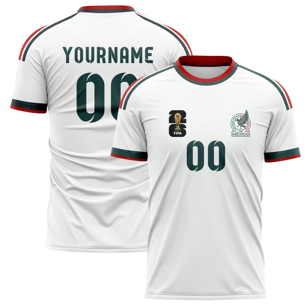 Mexico FIFA 2026 World Cup Away Soccer Jersey Style – With Custom Name and Number