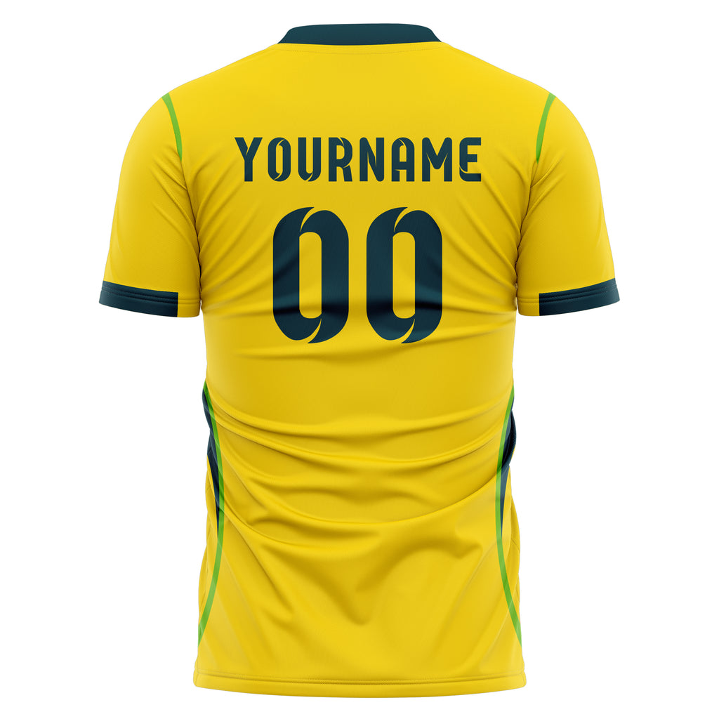 Brazil FIFA 2026 World Cup Home Soccer Jersey Style – With Custom Name and Number