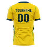 Brazil FIFA 2026 World Cup Home Soccer Jersey Style – With Custom Name and Number