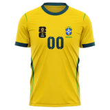 Brazil FIFA 2026 World Cup Home Soccer Jersey Style – With Custom Name and Number