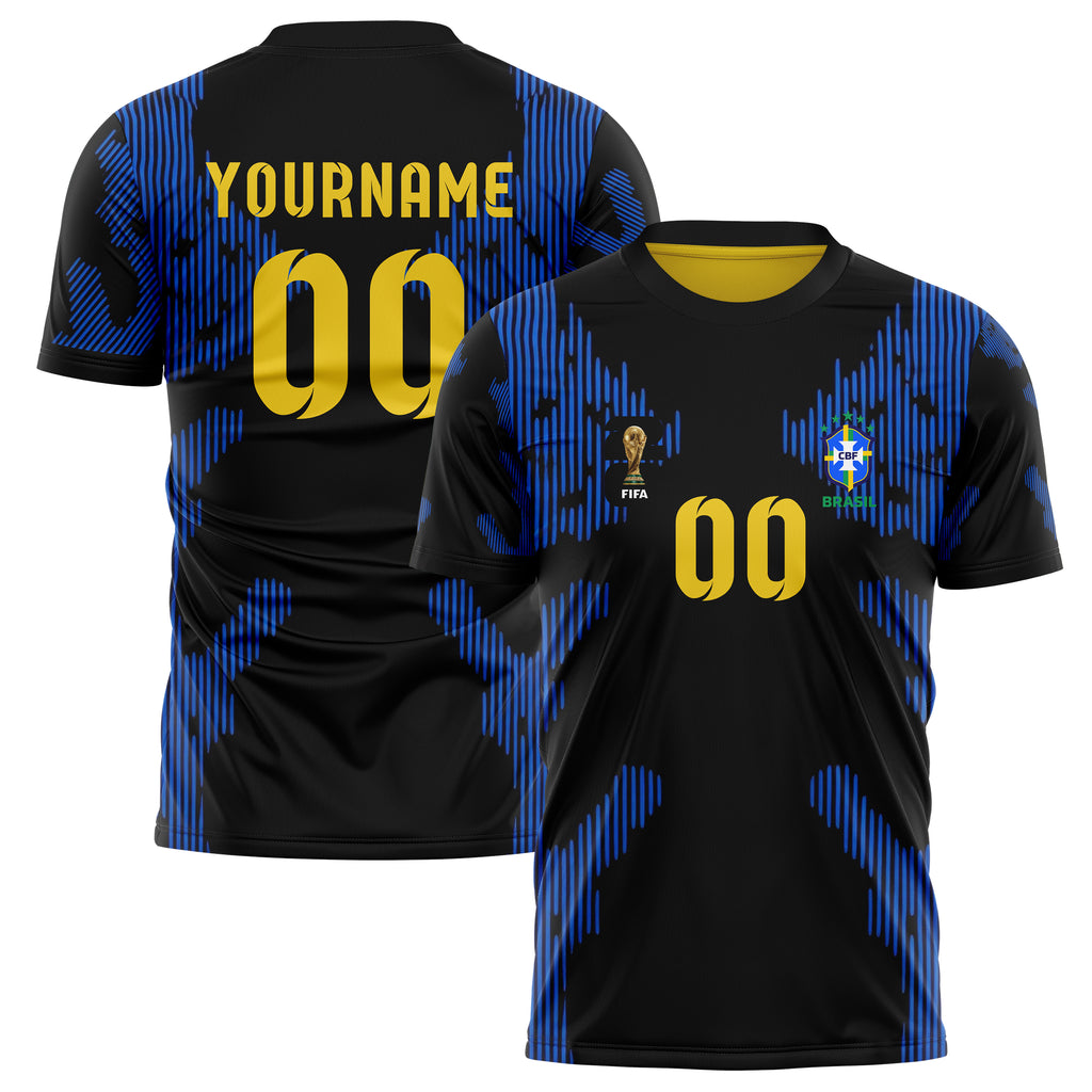Brazil FIFA 2026 World Cup Away Soccer Jersey Style – With Custom Name and Number
