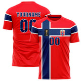 Norway FIFA 2026 World Cup Home Soccer Jersey Style – With Custom Name and Number