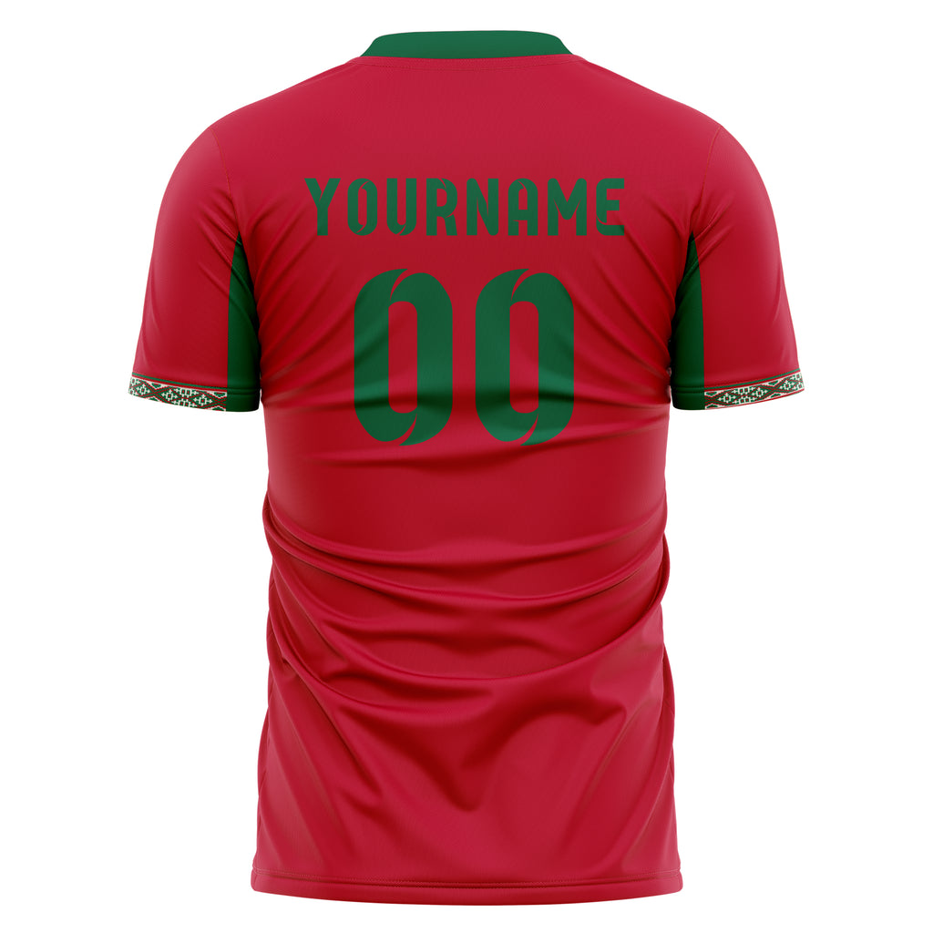 Morocco FIFA 2026 World Cup Home Soccer Jersey Style – With Custom Name and Number