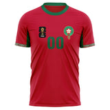 Morocco FIFA 2026 World Cup Home Soccer Jersey Style – With Custom Name and Number