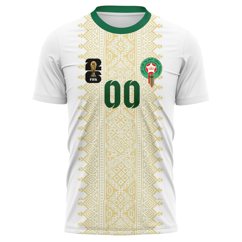 Morocco FIFA 2026 World Cup Away Soccer Jersey Style – With Custom Name and Number