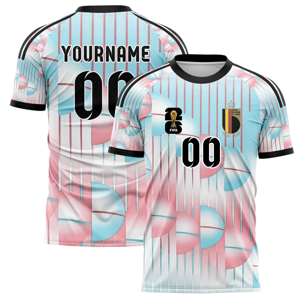 Belgium FIFA 2026 World Cup Away Soccer Jersey Style – With Custom Name and Number