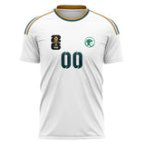 Saudi Arabia FIFA 2026 World Cup Away Soccer Jersey Style – With Custom Name and Number