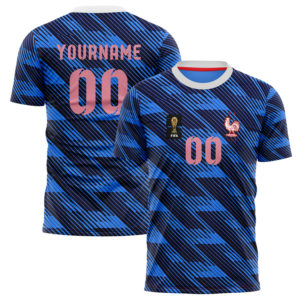 France FIFA 2026 World Cup Home Soccer Jersey Style – With Custom Name and Number