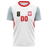 Poland FIFA 2026 World Cup Home Soccer Jersey Style – With Custom Name and Number
