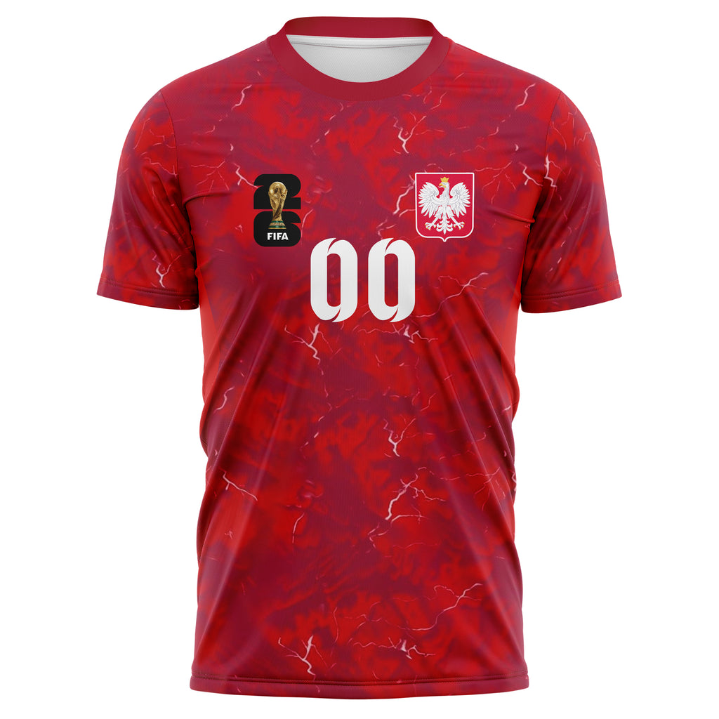 Poland FIFA 2026 World Cup Away Soccer Jersey Style – With Custom Name and Number