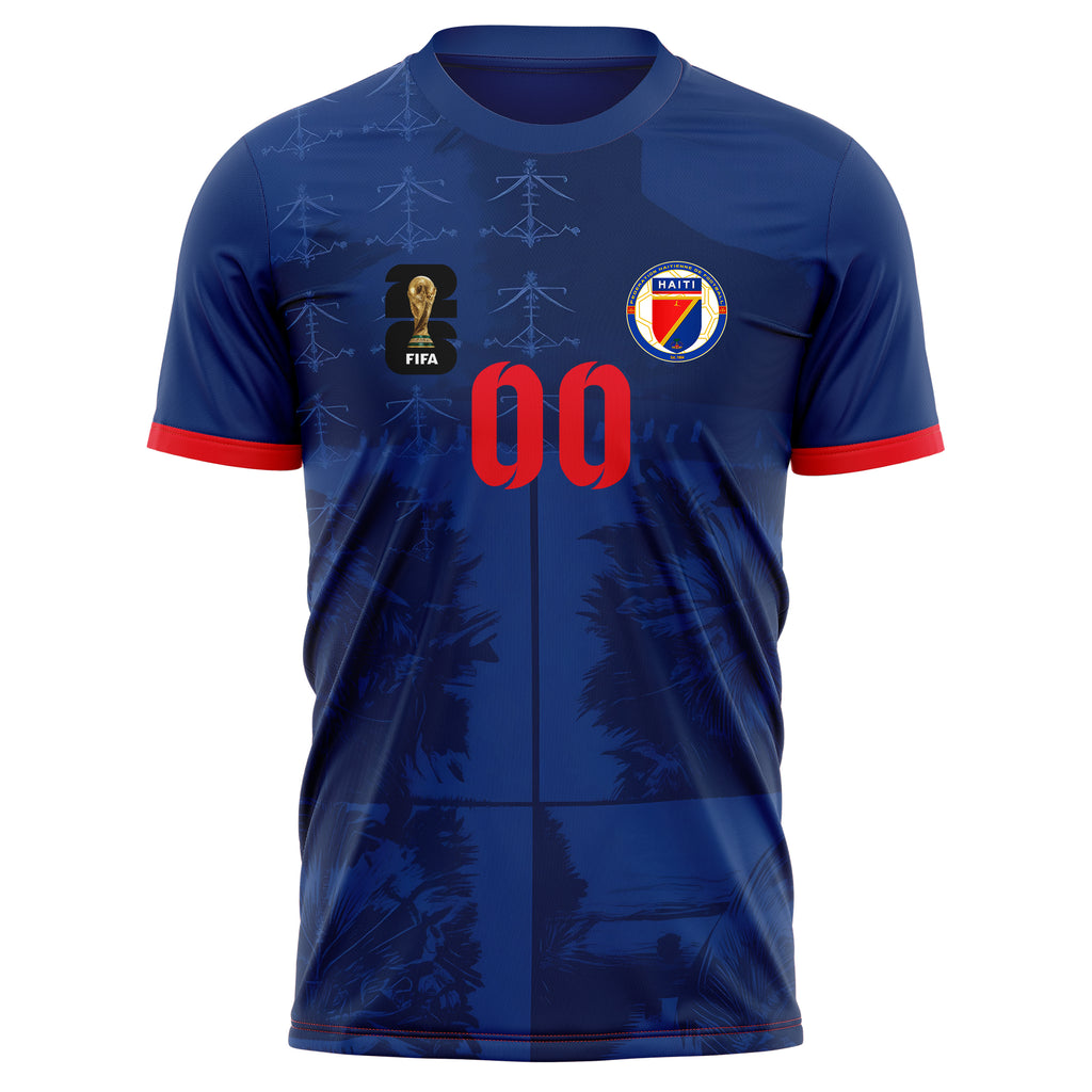 Haiti FIFA 2026 World Cup Home Soccer Jersey Style – With Custom Name and Number