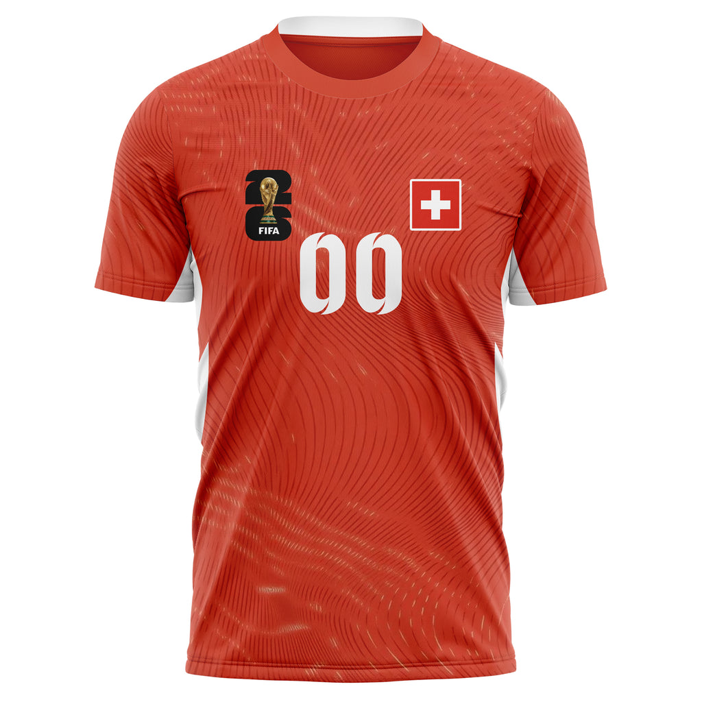 Switzerland FIFA 2026 World Cup Home Soccer Jersey Style – With Custom Name and Number
