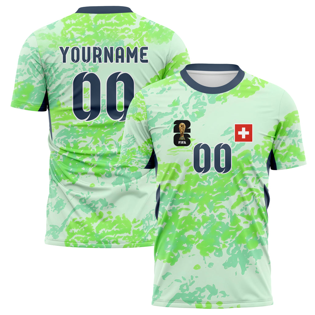Switzerland FIFA 2026 World Cup Away Soccer Jersey Style – With Custom Name and Number