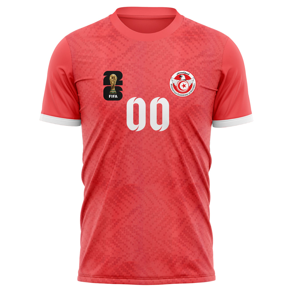 Tunisia FIFA 2026 World Cup Home Soccer Jersey Style – With Custom Name and Number