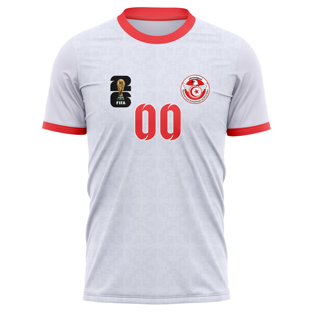 Tunisia FIFA 2026 World Cup Away Soccer Jersey Style – With Custom Name and Number
