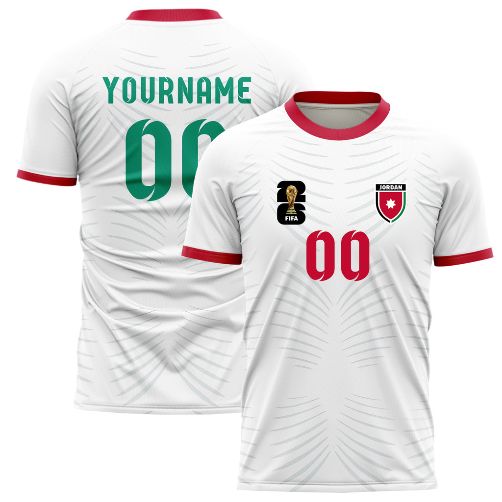 Jordan FIFA 2026 World Cup Home Soccer Jersey Style – With Custom Name and Number