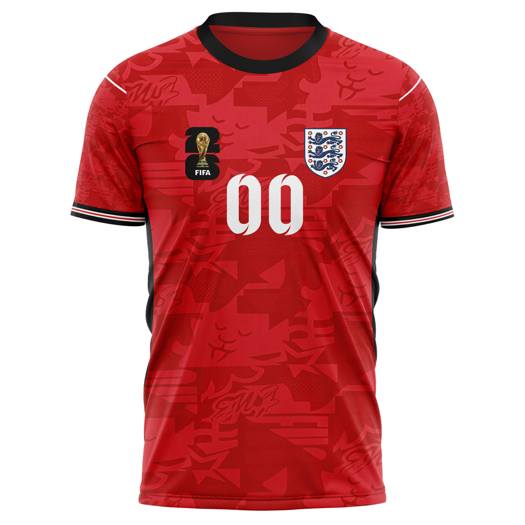 England FIFA 2026 World Cup Away Soccer Jersey Style – With Custom Name and Number