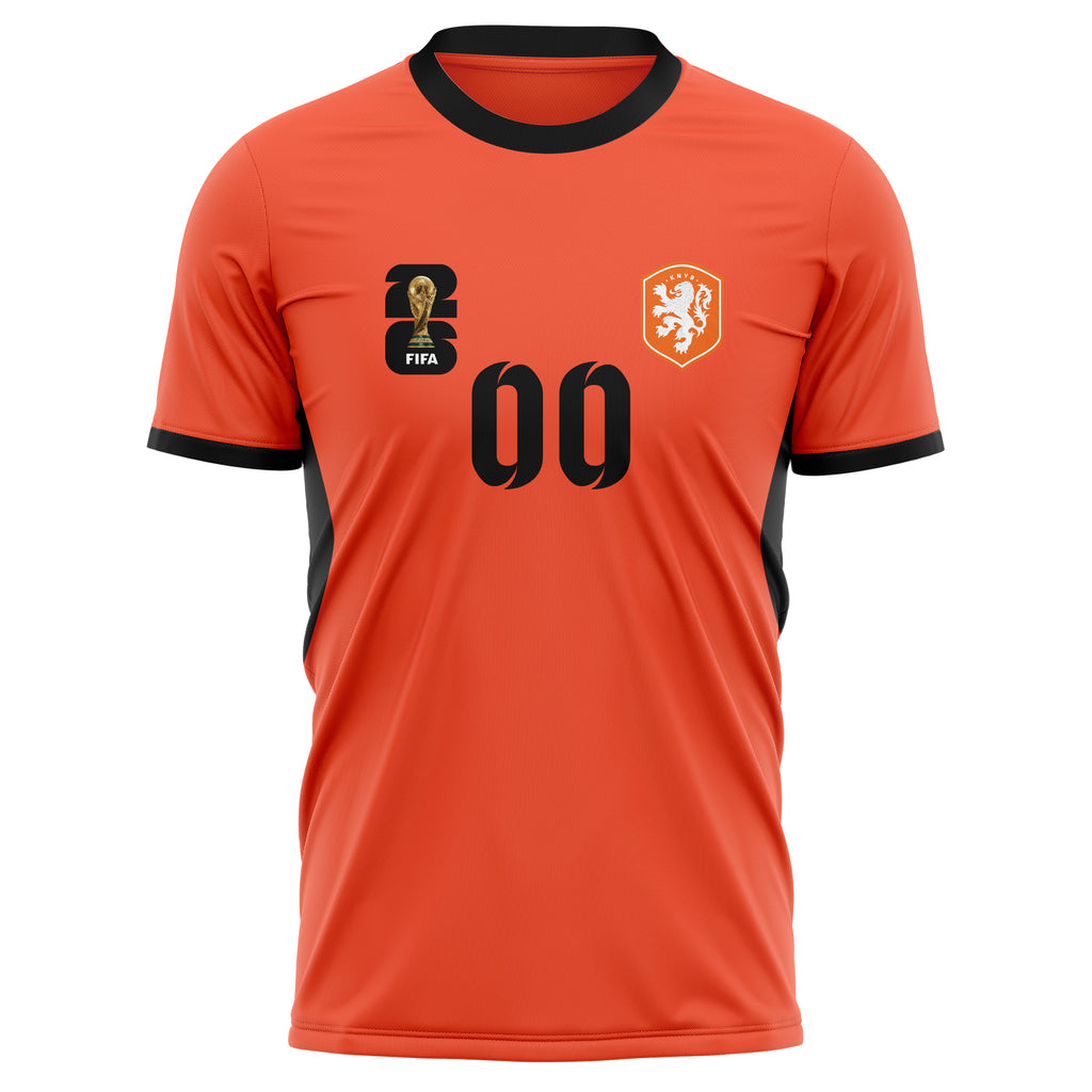Netherlands FIFA 2026 World Cup Home Soccer Jersey Style – With Custom Name and Number