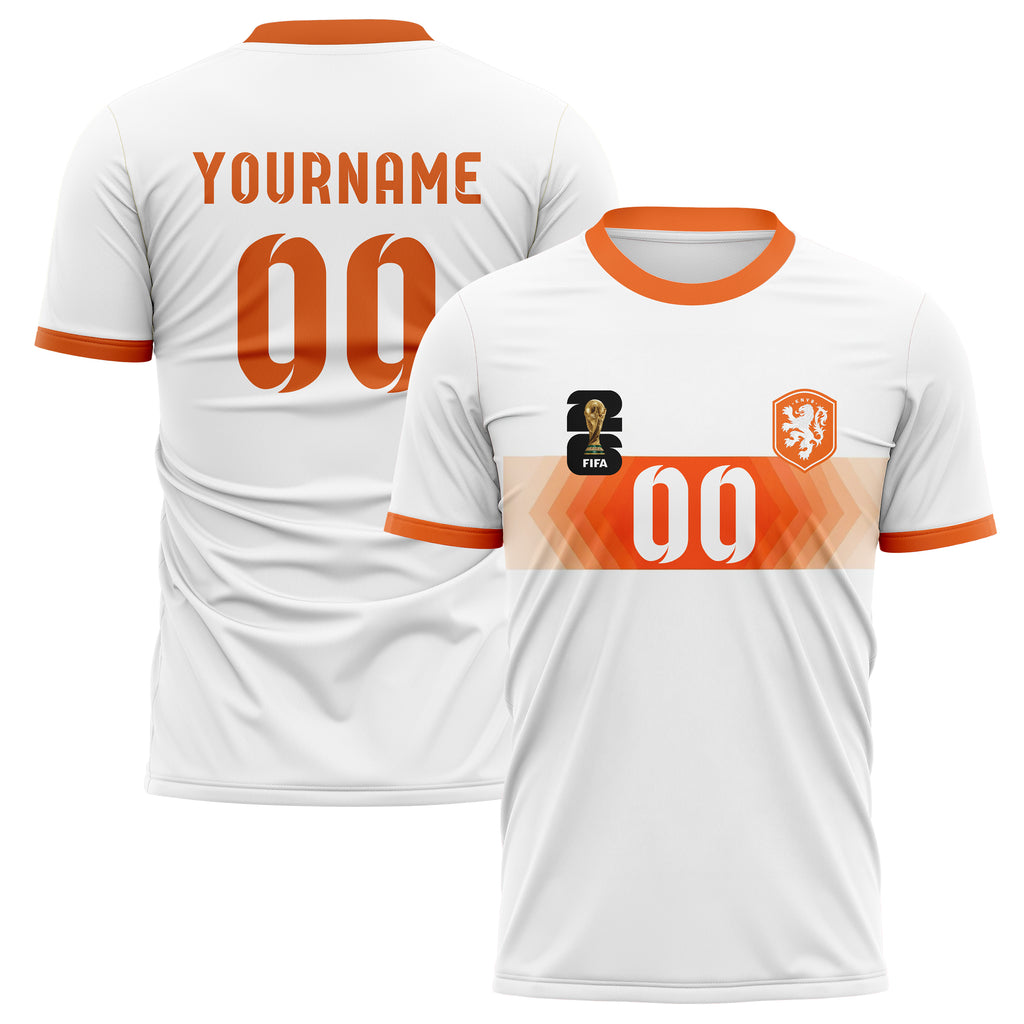 Netherlands FIFA 2026 World Cup Away Soccer Jersey Style – With Custom Name and Number
