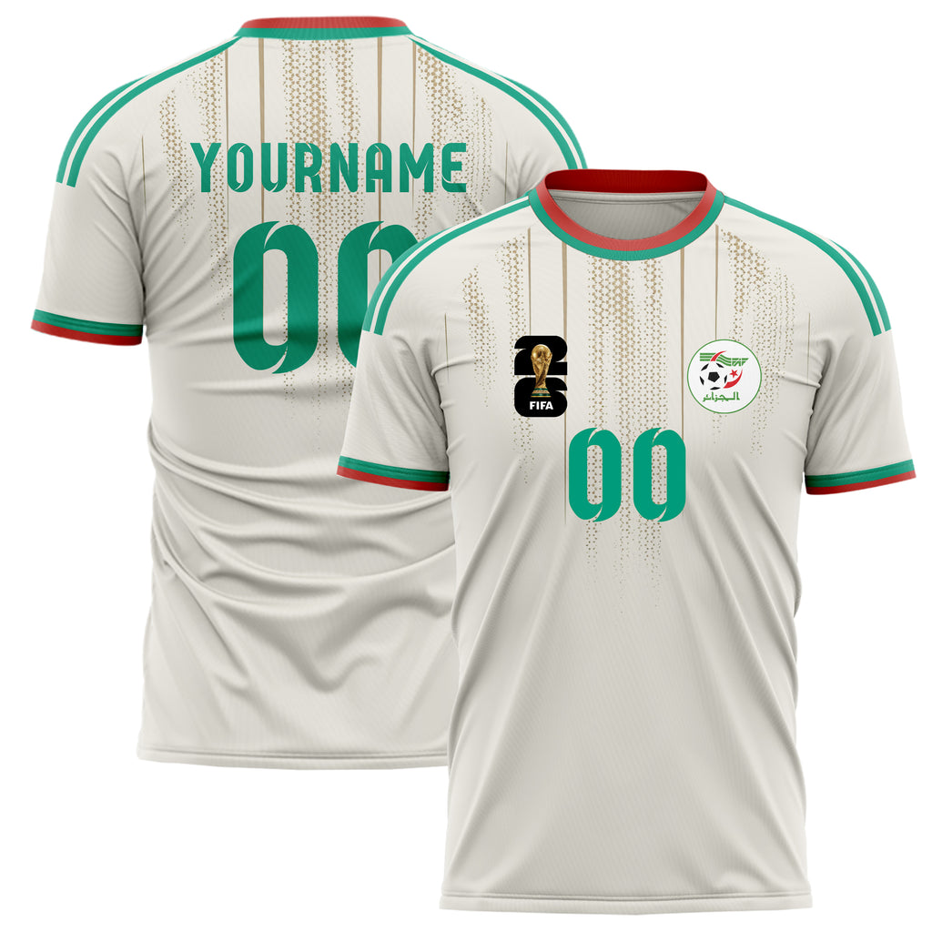 Algeria FIFA 2026 World Cup Home Soccer Jersey Style – With Custom Name and Number
