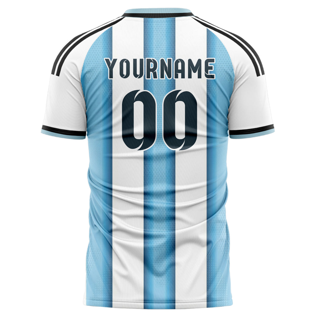 Argentina FIFA 2026 World Cup Home Soccer Jersey Style – With Custom Name and Number