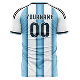 Argentina FIFA 2026 World Cup Home Soccer Jersey Style – With Custom Name and Number