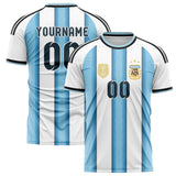 Argentina FIFA 2026 World Cup Home Soccer Jersey Style – With Custom Name and Number
