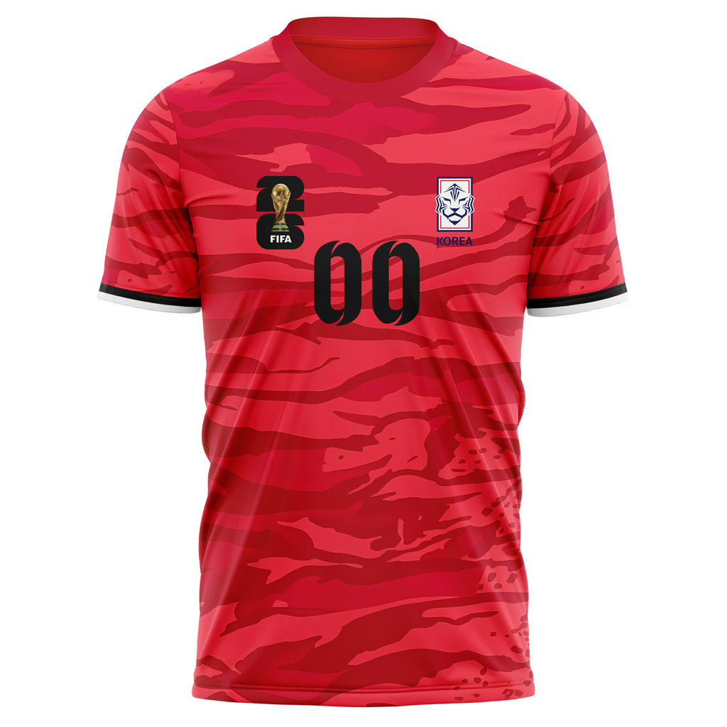 South Korea FIFA 2026 World Cup Home Soccer Jersey Style – With Custom Name and Number