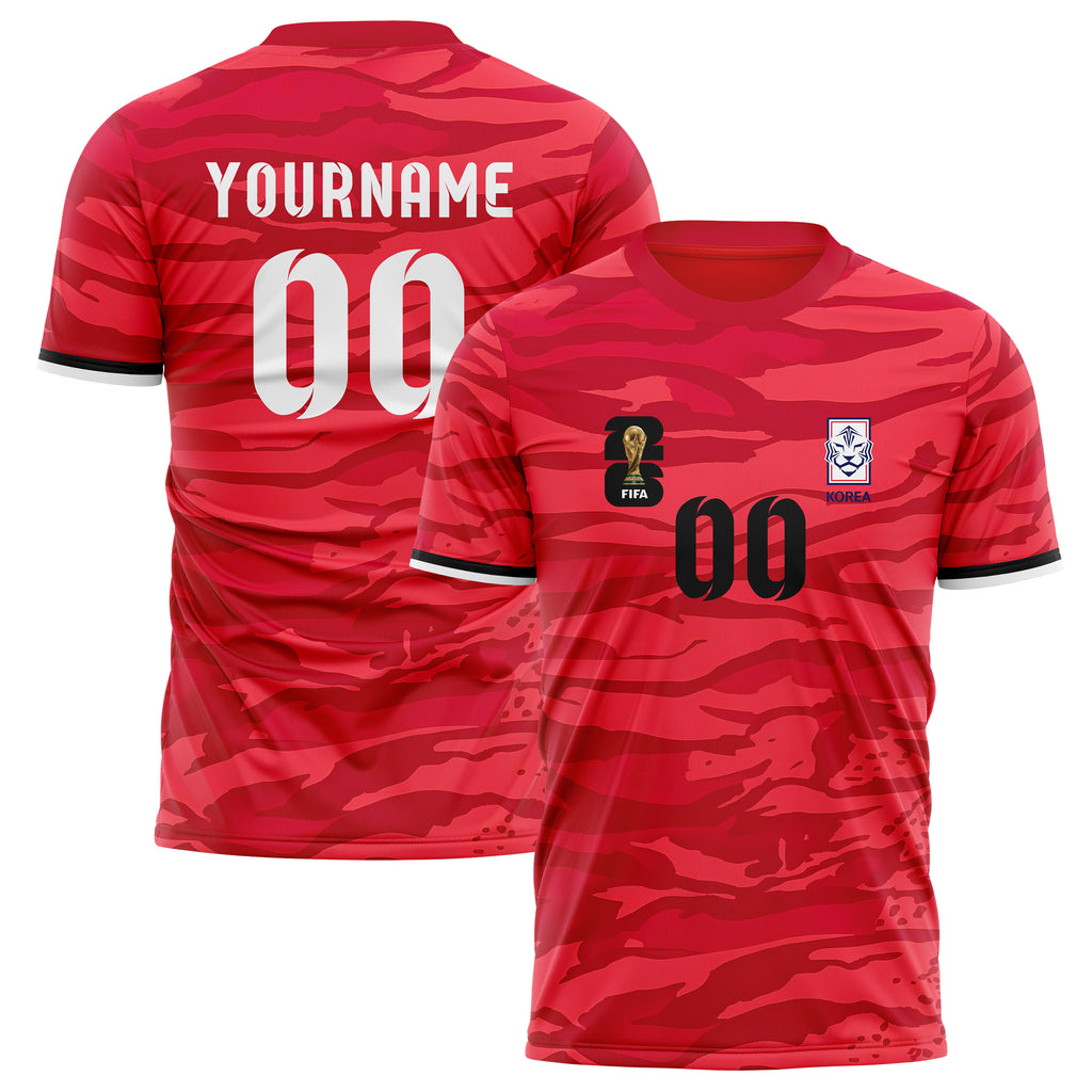 South Korea FIFA 2026 World Cup Home Soccer Jersey Style – With Custom Name and Number