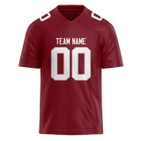 Custom Black & Maroon Colors Design Sports Football Jersey FT01AC020108