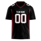 Custom Black & Maroon Colors Design Sports Football Jersey FT01AC030108