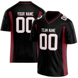 Custom Black & Maroon Colors Design Sports Football Jersey FT01AC030108