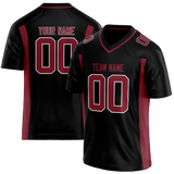 Custom Black & White Colors Design Sports Football Jersey