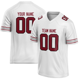 Custom White & Maroon Colors Design Sports Football Jersey FT01AC050208