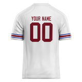 Custom White & Maroon Colors Design Sports Football Jersey FT01AC060208