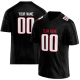 Custom Black & White Colors Design Sports Football Jersey