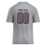 Custom Silver & Gray Colors Design Sports Football Jersey FT01AF040403