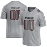 Custom Silver & Gray Colors Design Sports Football Jersey