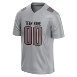 Custom Silver & Gray Colors Design Sports Football Jersey FT01AF040403